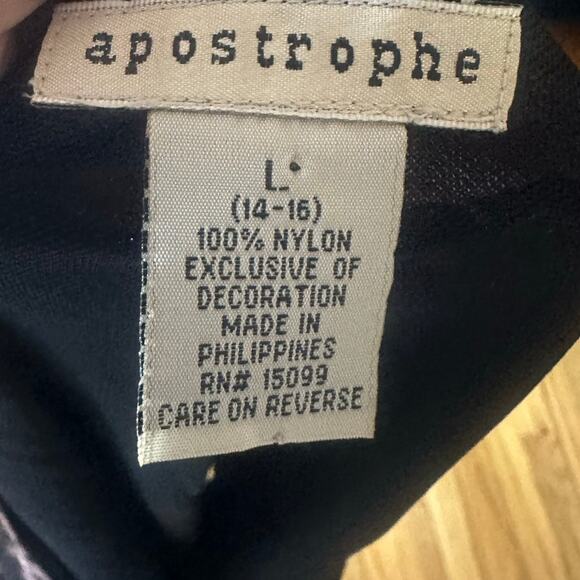 Apostrophe Juniors Floral Long Sleeve Top – V-Neck Boho Style - Picture 7 of 7